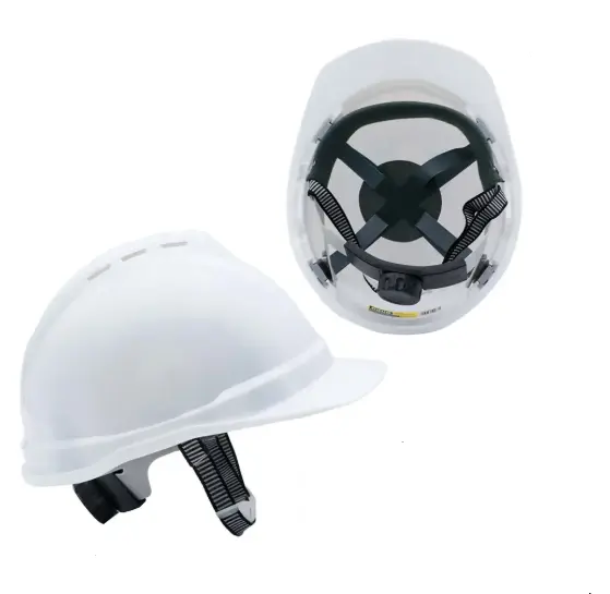 CASCO SEGURIDAD COLOR BLANCO CON 4 PUNTOS DE APOYO Y TRINQUETE REGULABLE REF. CV-SH-06 COD. 12996 MARCA COVO 