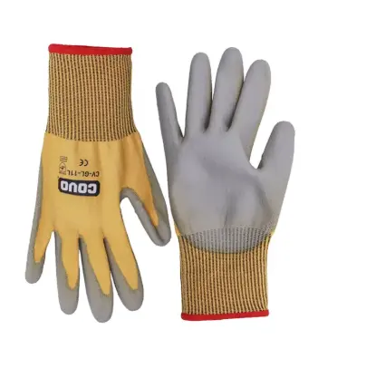 GUANTE RECUBIERTOS DE POLIURETANO RESISTENTE A CORTE ( CUCHILLA) Y ABRASION TALLA L ( PAR )REF. CV-GL-11L / 11344 MARCA COVO