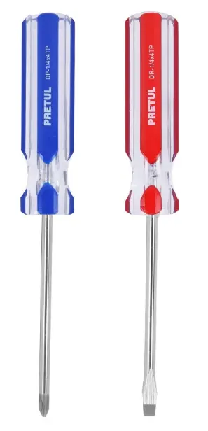 JGO. DE DESTORNILLADORES 2 PZAS. MOD. DUO-1/4" X4" REF. 20210 MARCA PRETUL