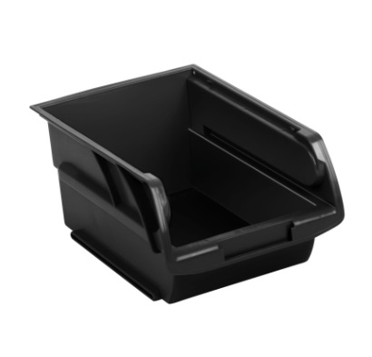 CAJA APILABLE (21 X 14 X 10 CM) NEGRO MOD. GAV-2.5 REF. 102436 / K2436 MARCA TRUPER