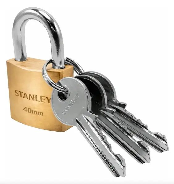 CANDADO DE ARCO LATON 40 MM MOD. S742-031 REF. IND-C3110009 / 826360 MARCA STANLEY
