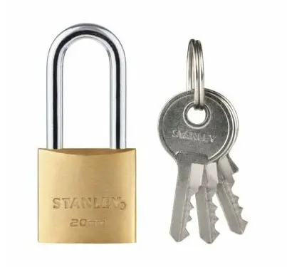 CANDADO PLANO DE ARCO LARGO DE 20MM MOD. S742-040 REF. IND-C3110023 / 827978 MARCA STANLEY