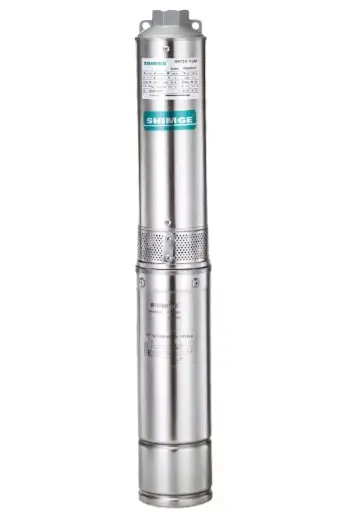 BOMBA SUMERGIBLE POZO PROF. 4" 3 HP 220 V TRIFASICA 190 LTS/MIN 123 MTS MOD. 4SP6/12-2.2K1 REF. 11550050 MARCA SHIMGE 
