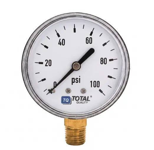 MANOMETRO CONEXION RADIAL 2 1/2" DE 0 - 100 PSI MOD. TQ-H-MS0-100 REF. 10300220 MARCA TOTAL QUALITY