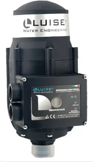 PRESOSTATO ELECTRONICO 1/4" 116 PSI OFF/ON AJUS. 110-220V 16A P/BOMBAS MOD. PC-2.1 REF 10340060 MARCA LUISE / CHINT