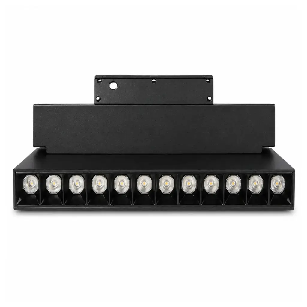 LAMPARA LED LINEAL MULTI SPOT ORIENTABLE 12 W 48 V 3CCT 115MM NEGRO TRACK LIGHT AI-MG48-12Z-CCT ARTIG LIGHT