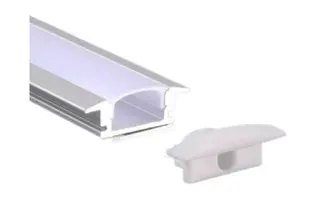 PERFIL DE ALUMINIO EMPOTRAR ALTO 22 MM X 11 MM X 3 MTS P/ CINTA LED REF. AI-PROF-2211-3 MARCA ARTIG LIGHT