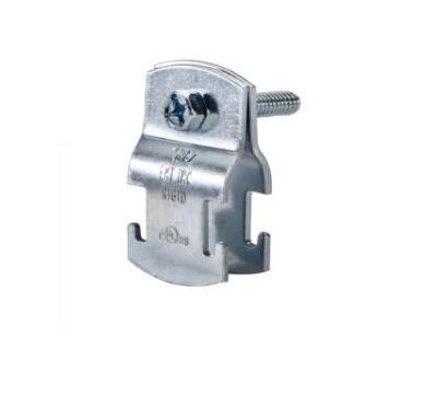 ABRAZADERA UNISTRUT DOBLE / MOROCHA GALVANIZADA DE 3" C/ TORNILLO Y TUERCA (PAR) REF. AM300 CONCREFERRO 