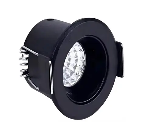 LAMP SPOT / OJO DE BUEY FIJO NEGRO REDONDO EMP. 3W 3000K 85-265V REF. SPT-11-BK3W-30-Z MARCA LUZMAS / ARTIG LIGHT