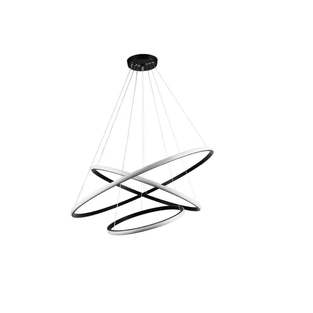 LAMPARA LED COLGANTE 112W CCT 110-240 V 48X2.5X100 CM C/ NEGRO REF. DI-170-BK-CCT-Z MARCA KASALIGHT / ARTIG LIGHT