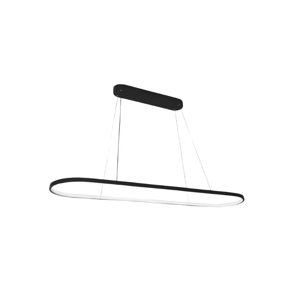 LAMPARA COLGANTE 3CCT 90X22X2 CM COLOR NEGRO C/CONTROL REF. DI-258-BK-CCT-Z MARCA KASALIGHT / ARTIG LIGHT