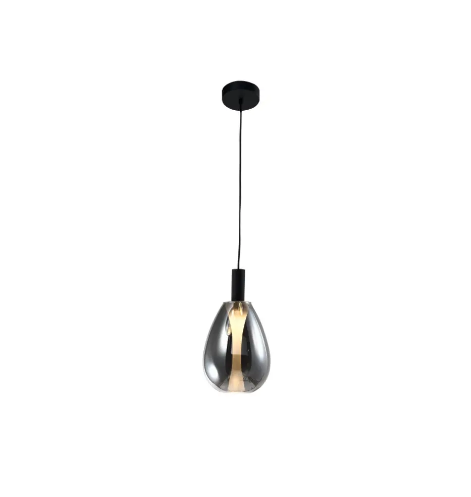 LAMPARA COLGANTE 6W 3000K 14X26 CM C/ NEGRO REF. DI-630-BK-30K-Z MARCA KASALIGHT / ARTIG LIGHT 