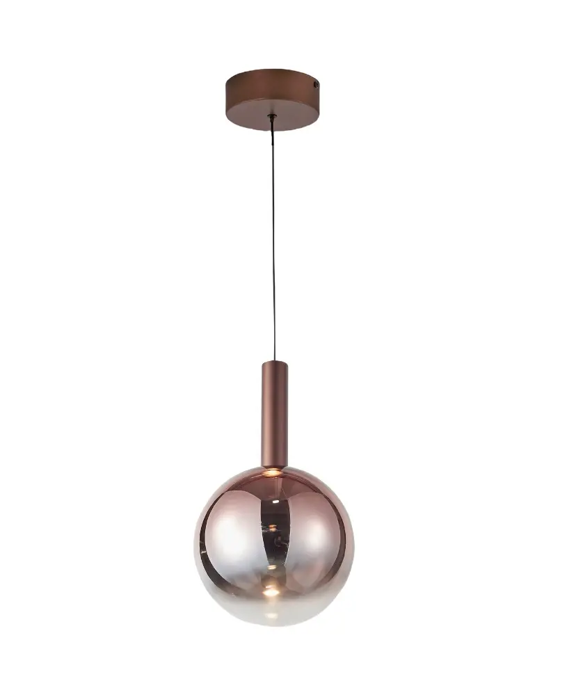 LAMPARA COLGANTE 8W 3000K 20X150 CM C/ CAFE REF. DI-641-CF-30K-Z MARCA KASALIGHT / ARTIG LIGHT 