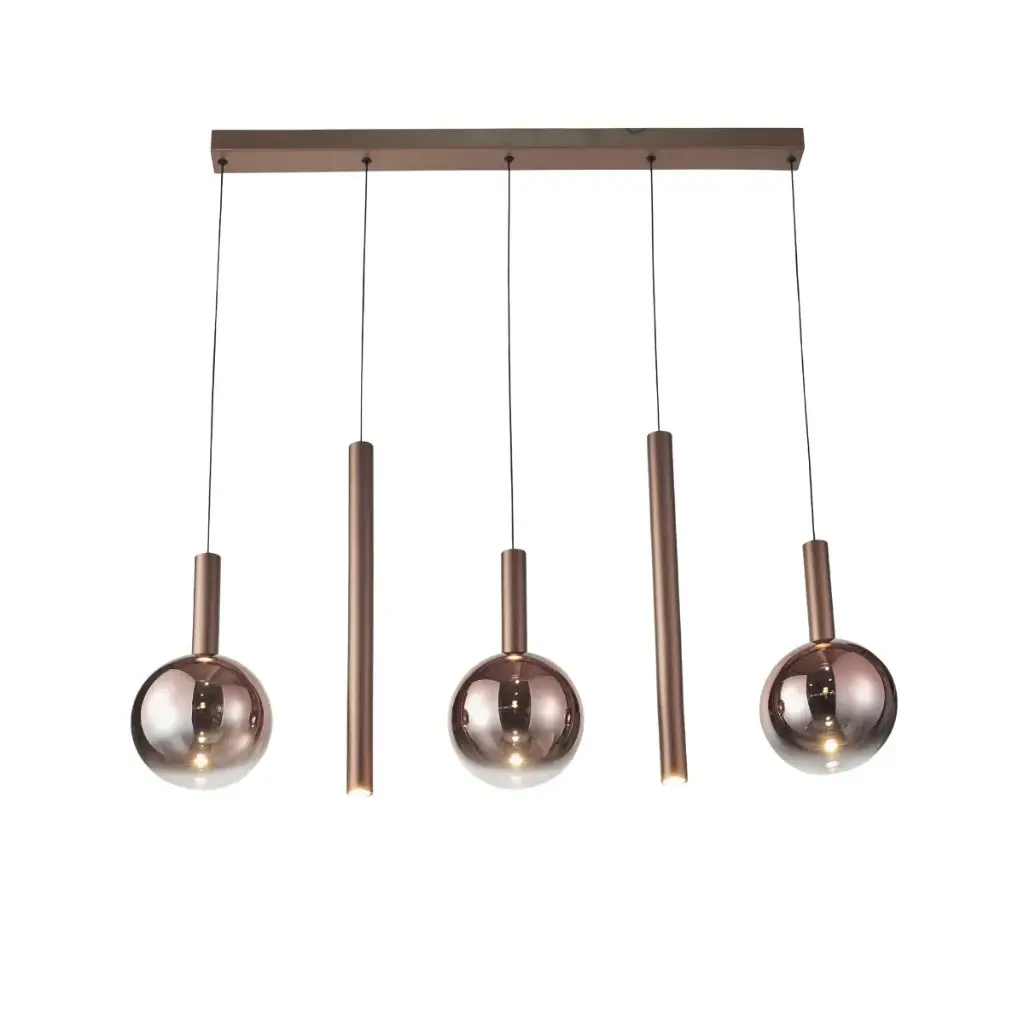 LAMPARA COLGANTE 35W 3000K 100X20 CM C/ CAFE REF. DI-642-CF-30K-Z MARCA KASALIGHT / ARTIG LIGHT