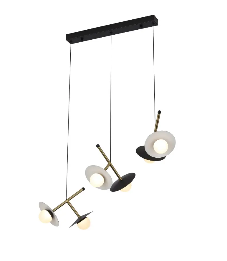 LAMPARA COLGANTE 18W 3000K 75X20X120 CM C/ NEGRO REF. DI-657-BK-30K-Z MARCA KASALIGHT / ARTIG LIGHT