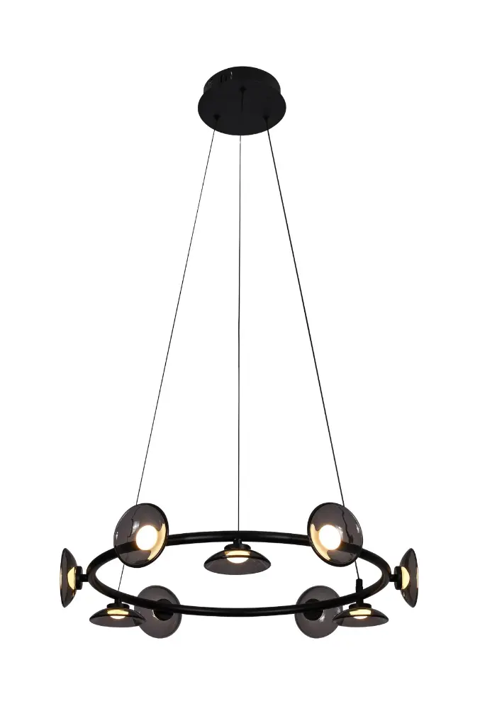LAMPARA COLGANTE 24W 3000K 60X120 CM C/ NEGRO REF. DI-658-BK-30K-Z MARCA KASALIGHT / ARTIG LIGHT