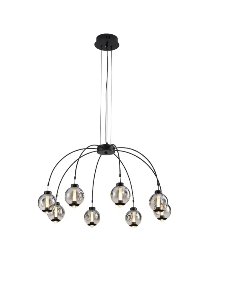 LAMPARA COLGANTE 64W 3000K C/ NEGRO REF. DI-710-BK-30K-Z MARCA KASALIGHT / ARTIG LIGHT 