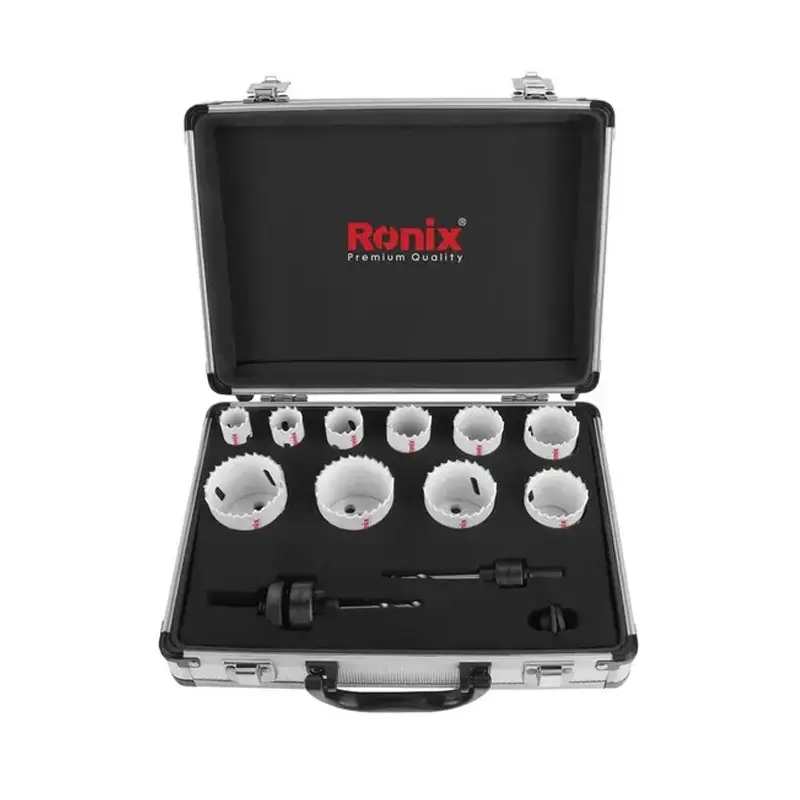 JUEGO DE SIERRA COPA BIMETALICA 13 PZAS(20-50MM) REF. RH-5290 MARCA RONIX