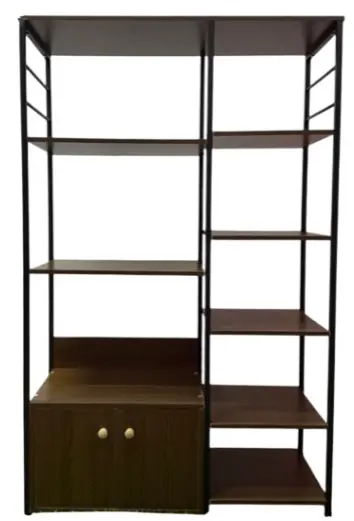 ESTANTE DE COCINA 128 X 80 30 CM EN MDF / METAL COLOR CHOCOLATE REF. HAUS-MUEEST309CHOD MARCA NIKATTO / HAUS