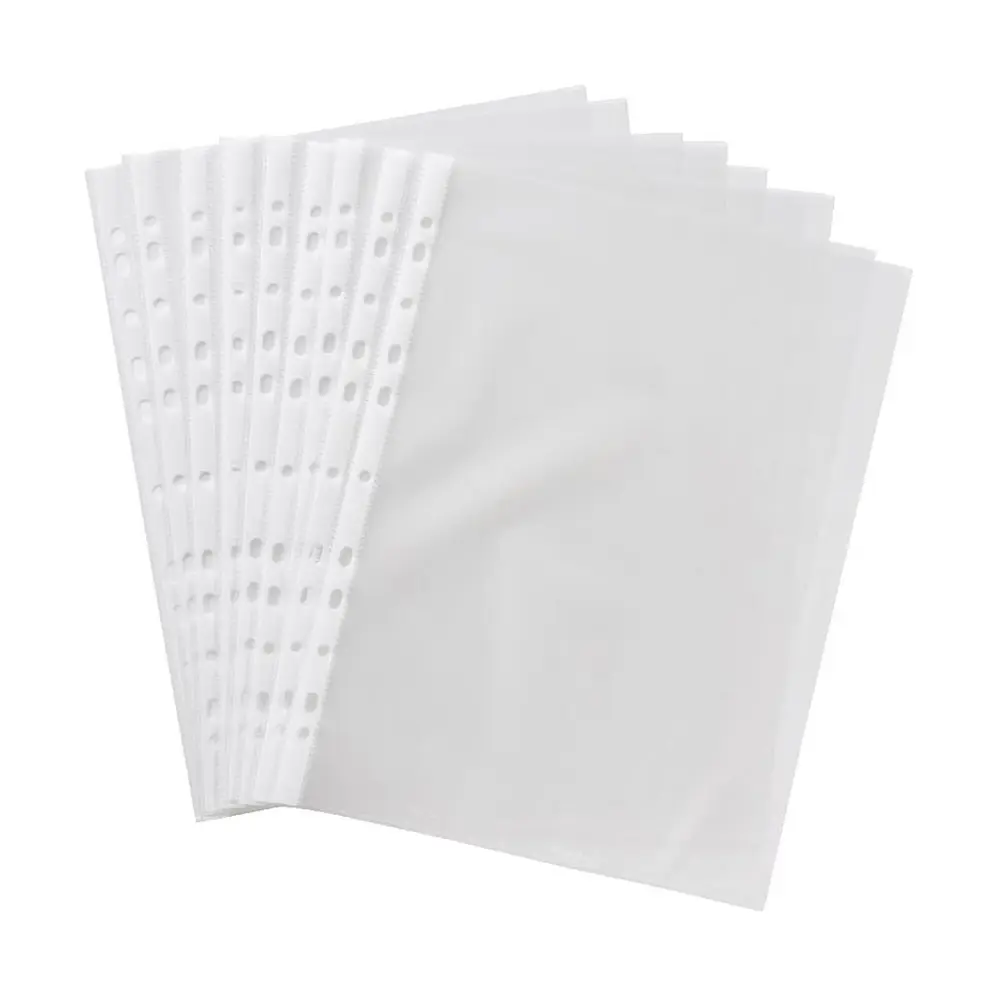 FUNDA PROTECTORA DE HOJAS TAMAÑO CARTA 235 X 285 MM UNIDAD ( REFERENCIA PAQUETE 100 HOJAS) REF. ID57 COD. 994353 MARCA IDEOFFICE