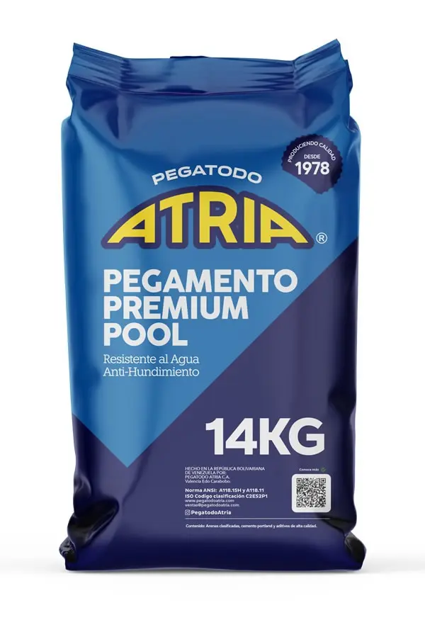 PEGO BLANCO PREMIUN POOL PARA PISCINA SACO 14 KG COD. 0793969182473 MARCA ATRIA