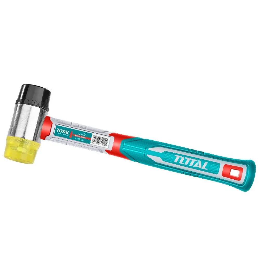 MARTILLO DE GOMA Y PLASTICO 40MM MANGO FIBRA DE VIDRIO REF. THRUH6940 MARCA TOTAL TOOLS
