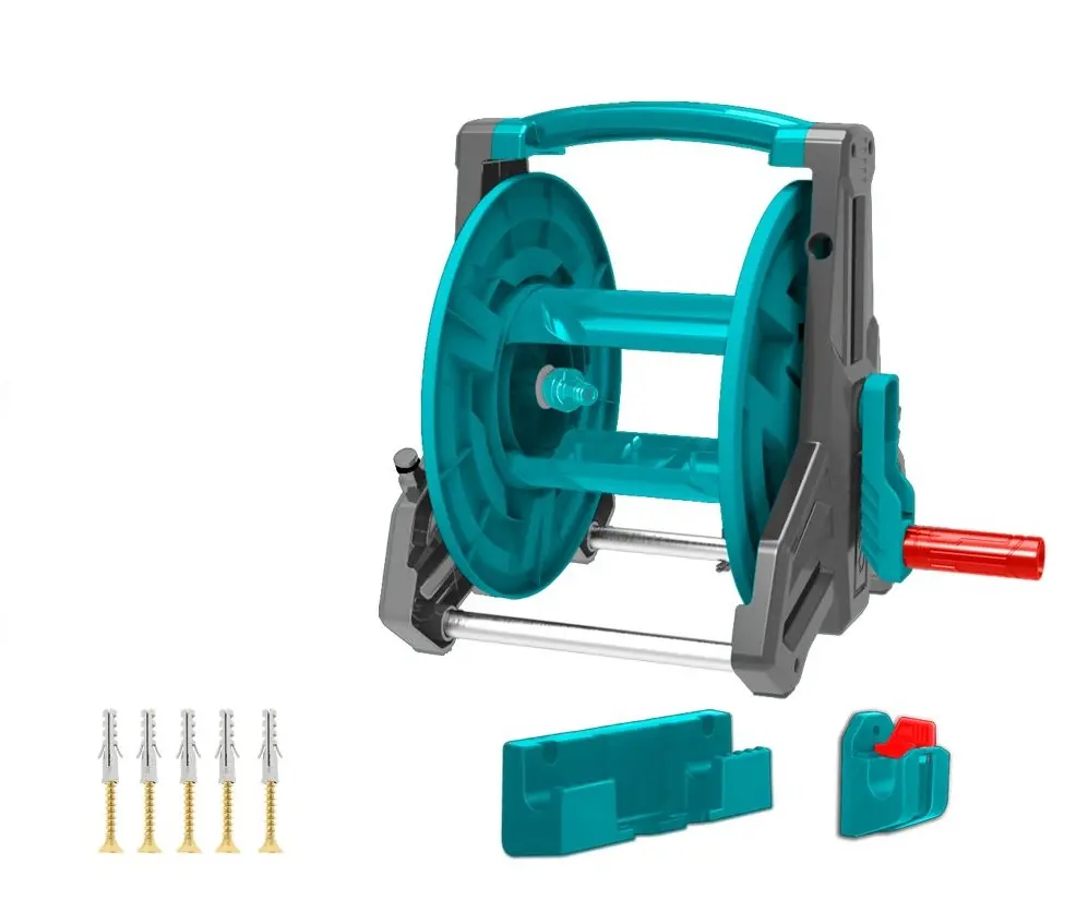 CARRETE P/ MANGUERA DE RIEGO DE 1/2" MAX. 40MTS REF. THHR40122 MARCA TOTAL