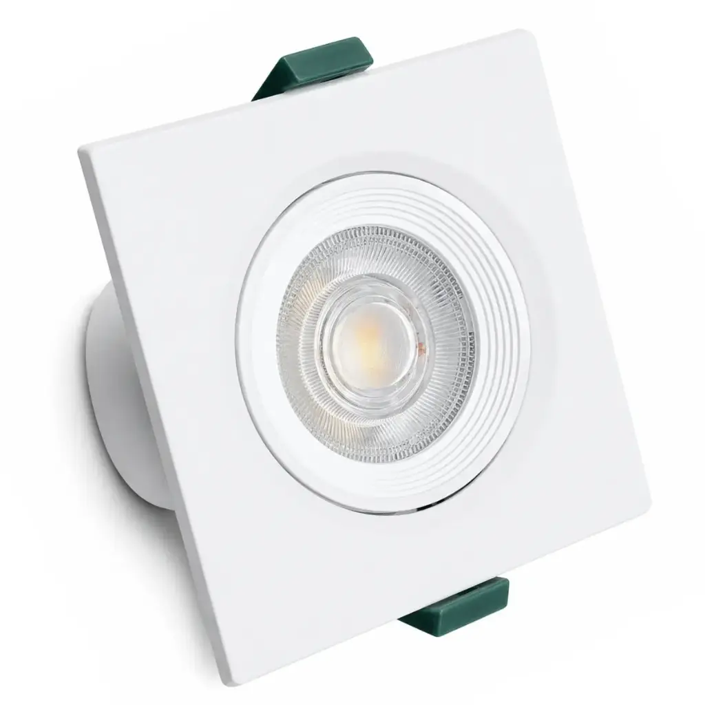 LAMPARA LED SPOT INTEGRADO BASCULANTE CUADRADO 7 W 3CCT 85-277V REF. 357C 3T / 50109042 MARCA LUCERNA