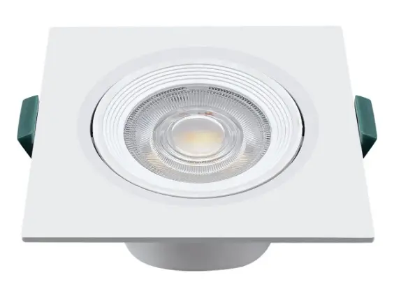 LAMPARA LED SPOT INTEGRADO BASCULANTE CUADRADO 7 W 3CCT 85-277V REF. 357C 3T / 50109042 MARCA LUCERNA