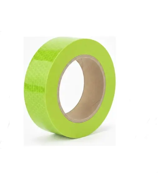 CINTA REFLECTIVA VERDE FLUORECENTE 1" X 5 MTS ( 25 MM X 5 MTS ) CON ADHESIVO REF. HP-1394-FG COD. 613945.VERDE.FLUOR MARCA HIGHPOWER