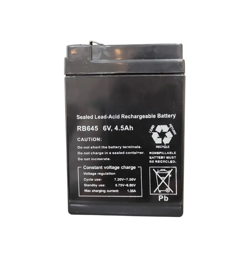 BATERIA 6 V 4.5 AH PARA LAMPARA EMERGENCIA MOD. L5038 REF. BT 6V 4500 / 92037073 MARCA LUCERNA