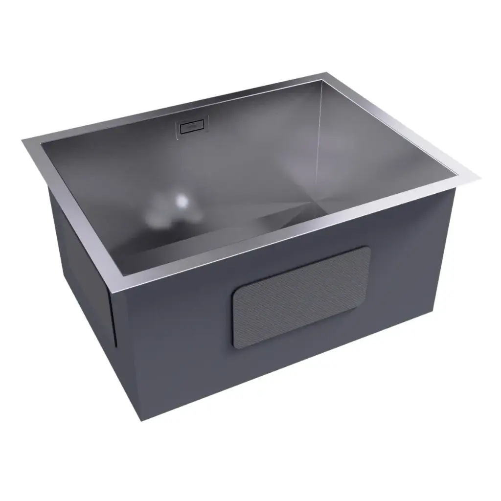FREGADERO 1 TINA ACERO INOX TOPE / EMPOTRAR 60 X 45 X 23 CM C/ SIFON + DESAGUE MOD. KITCHEN-PRO Z REF. NVFRG1222 MARCA NOVA