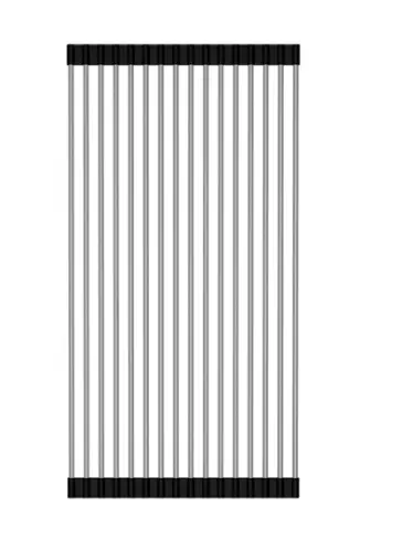 REJILLA ESCURRIDORA ENROLLABLE 44 X 28 CM ACE. INOX. CROMADA P/FREG. KITCHEN-PRO REF. NVFRG0103 MARCA NOVA
