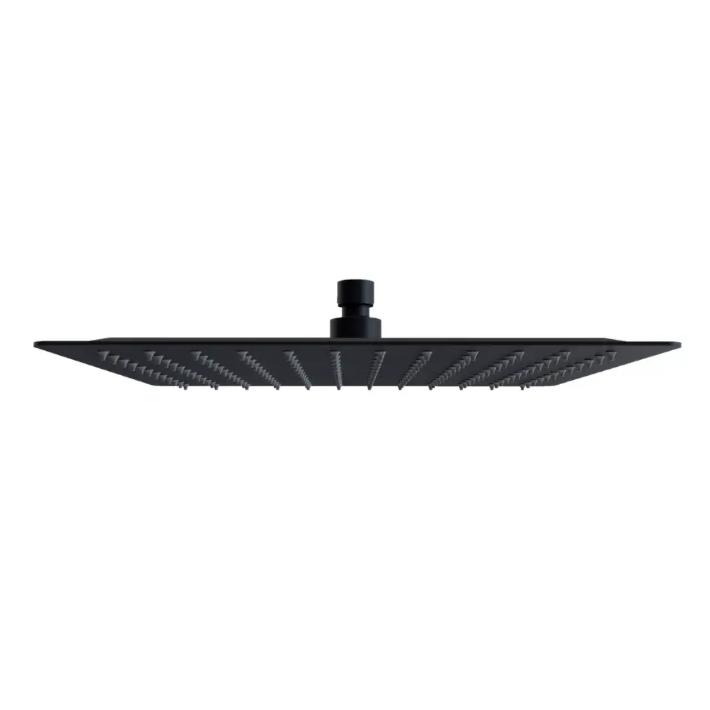 DUCHA / REGADERA DE PARED CUADRADO 12" ACERO INOX SERIE ELEMENT DELGADA NEGRO REF. NVREG1003 NOVA