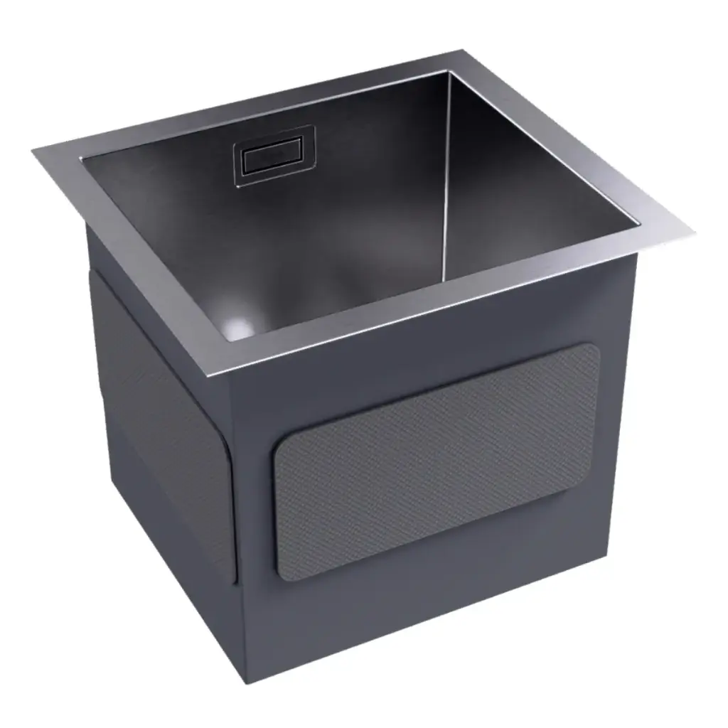 FREGADERO 1 TINA ACERO INOX TOPE / EMPOTRAR 34 X 30 X 23 CM SATINADO MOD. KITCHEN-PRO Z REF. NVFRG1302 MARCA NOVA
