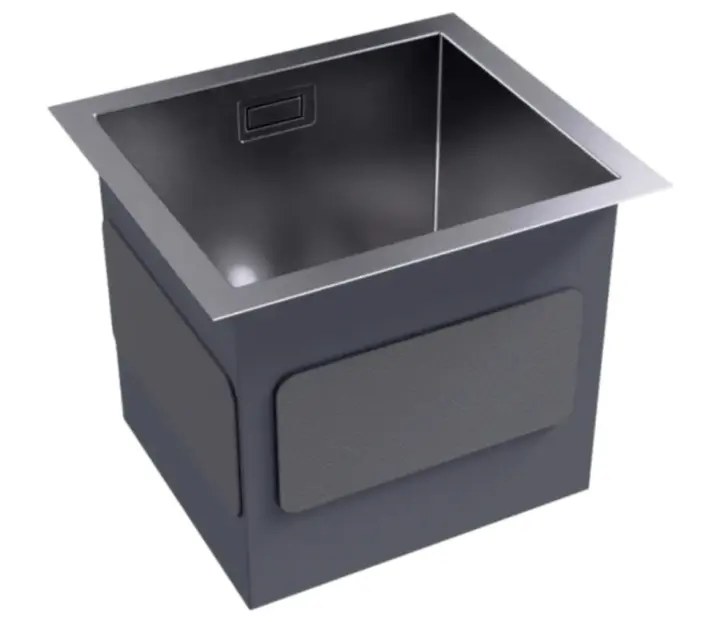 FREGADERO 1 TINA ACERO INOX TOPE / EMPOTRAR 34 X 30 X 23 CM SATINADO MOD. KITCHEN-PRO Z REF. NVFRG1302 MARCA NOVA