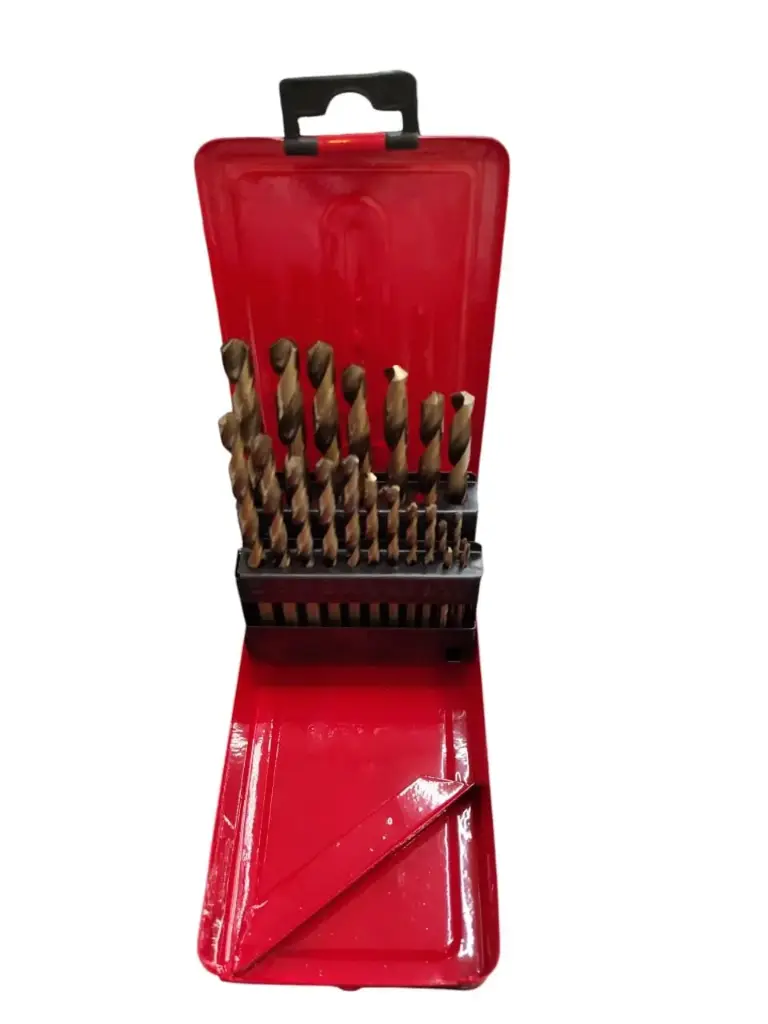JUEGO / SET DE MECHAS DE ACERO HSS DORADA 21 PZAS ( 1/16" - 3/8" ) COD. 405221 MARCA KEX 