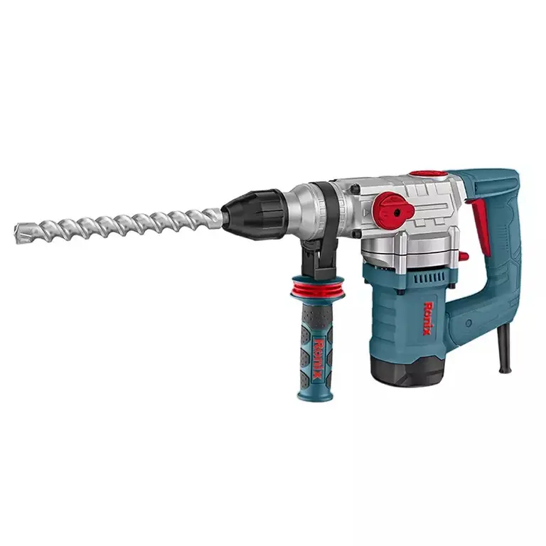 ROTOMARTILLO 1100 W SDS PLUS 28 MM FUERZA DE IMPACTO 4.5 JOULE 110V 43200RPM C/MALETIN+ ACCESORIOS REF. 2708V MARCA RONIX