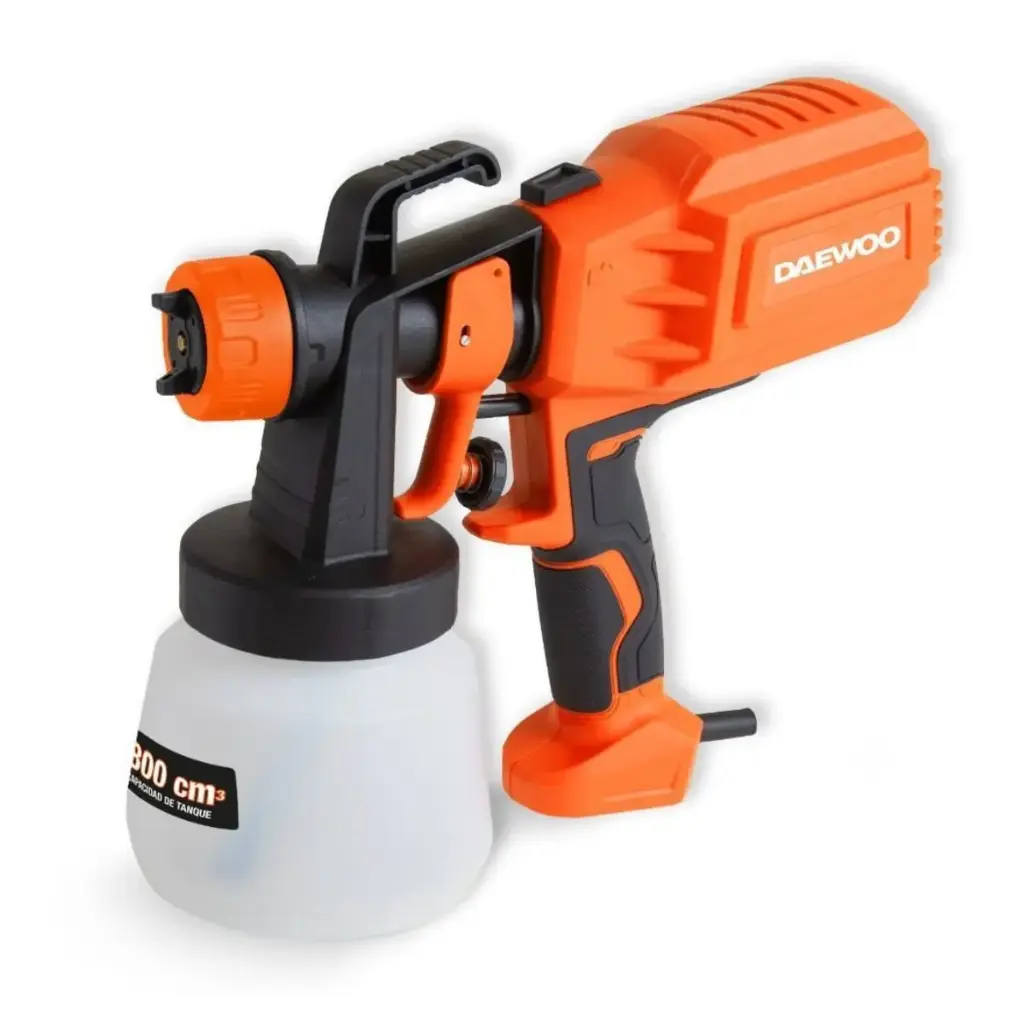 PISTOLA ELECTRICA P/PINTAR 450W CON DEPOSITO 800 ML 1.94 AMP 110 V COD. 03-22-013 REF. DWP1828 MARCA DAEWOO