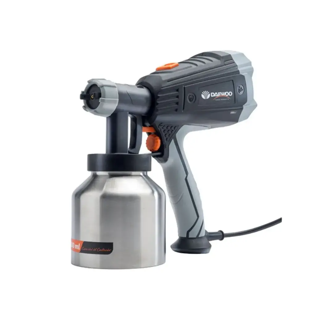 PISTOLA ELECTRICA P/PINTAR 500W CON DEPOSITO 800 ML 4.5 AMP 110 V COD. 03-22-014 REF. DAPG500HM MARCA DAEWOO