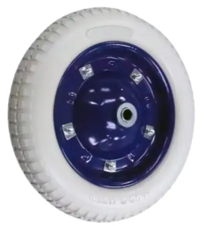 RUEDA MACIZA PARA CARRETILLA DE 13" DE POLIURETANO CON ROLINERA (UNIDAD) GRIS REF. 100107 MARCA BRUFER