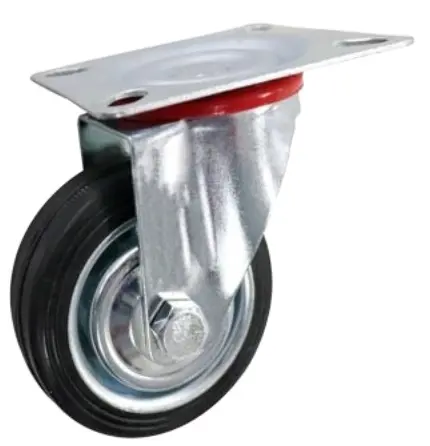 RUEDA MACIZA GIRATORIA CONTINENTAL DE 4" (UNIDAD) REF. 110100G MARCA BRUFER