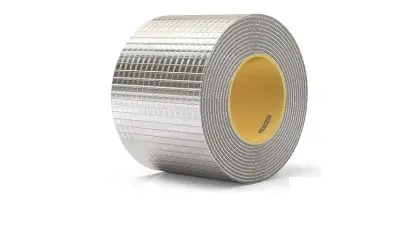 TAPA GOTERA / CINTA ADHESIVA DE ALUMINIO DE BUTILO DE ALTA RESISTENCIA 50 CM X 10 MTS REF. AB1012 MARCA BRUFER