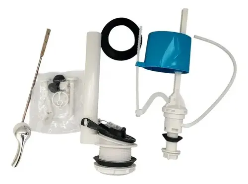HERRAJE PARA WC AJUSTABLE 1/2" ( MANIJA FRONTAL DE PVC CROMADA ) REF. 231612 MARCA BRUFER 