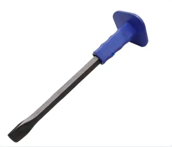 CINCEL DE CORTE FRIO PLANO CON PROTECTOR DE GOMA 300MM X 18MM REF. 73163 MARCA BRUFER 