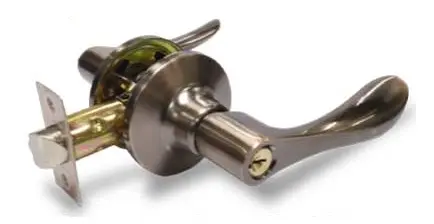 CERRADURA DE MANILLA / TUBULAR ERGO C/ ROSETA PARA CUARTOS COLOR COBRE ENVEJECIDO REF. 209637 MARCA BRUFER