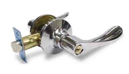 CERRADURA DE MANILLA / TUBULAR ERGO C/ ROSETA PARA CUARTOS COLOR CROMADA REF. 209638 / 501589 MARCA BRUFER