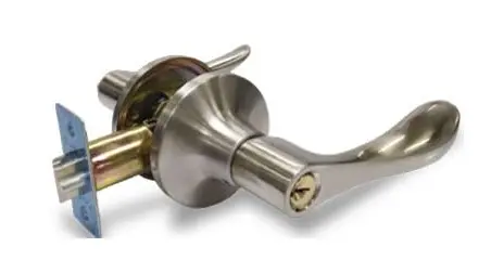 CERRADURA DE MANILLA / TUBULAR ERGO C/ ROSETA PARA CUARTOS COLOR SATINADO REF. 209635 / 501558 MARCA BRUFER