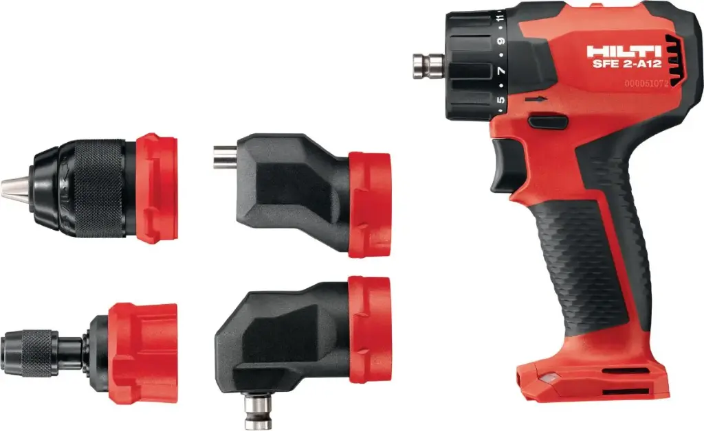 TALADRO ATORNILLADOR INALAMBRICO MULTICABEZAL (4) DE 1/4" 2 VEL ( 400 RPM/1600 RPM) MOD. SEF 2-4-12 REF. 2241415 COD. 2243724 ( INCLUYE BAT. B-12-30 12V (2333570) + CARG. C4-12/50 (2372875) MARCA HILTI