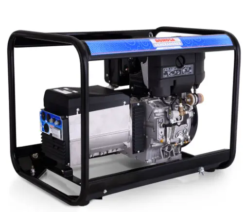GENERADOR 7.0 KVA DIESEL ARRANQUE ELECTRICO 110 V - 220 V MONOFASICA 11HP MOTOR LOMBARDINI REF. 46-GP7000DE MARCA DOMOSA 